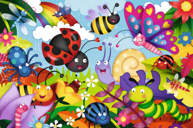 Friday Workshops - Colorful Image of Bugs